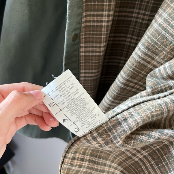 Vintage Carhartt Flannel-Lined Green Shirt Jacket - Picture 9 of 11